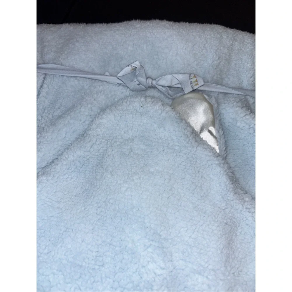 Bunnies By The Bay Blossom Hooded Fur Blanket w/Satin Lined Bunny Ears Retired‎